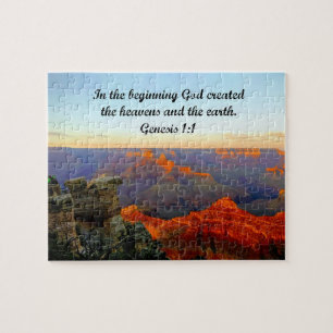 Genesis 1:1 I början, Gud skapat Pussel