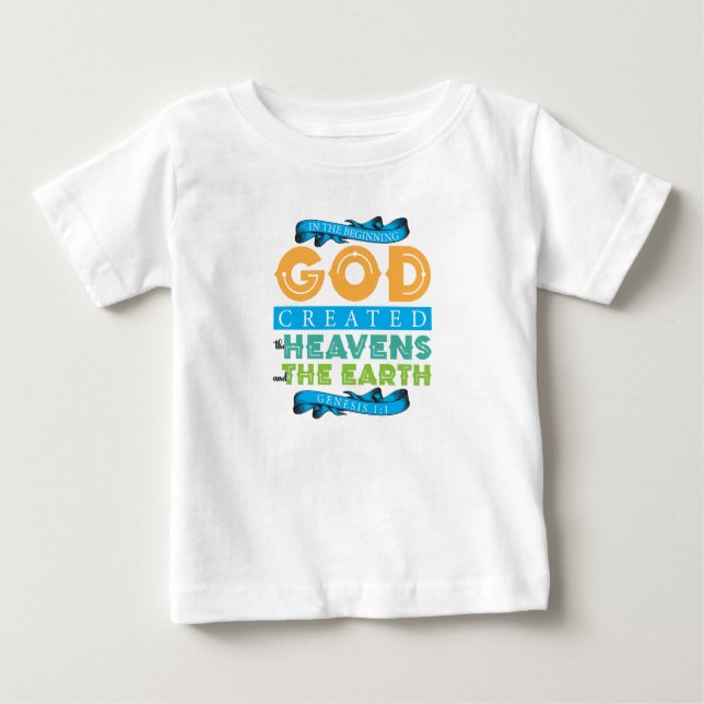 Genesis 1:1 i det inledande offentliga dokumentet  t shirt (Framsida)
