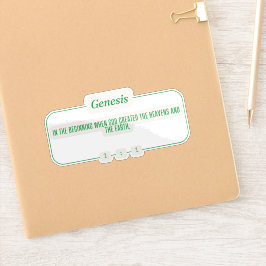 Genesis 1:1 klistermärken