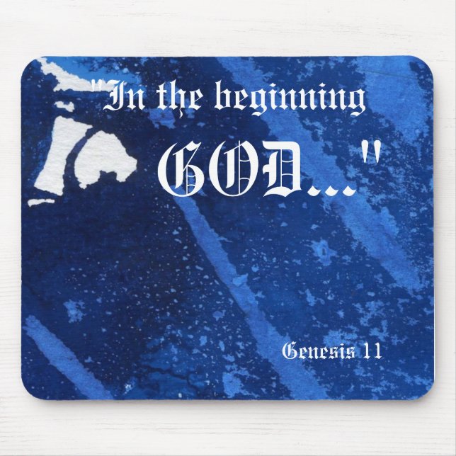 "Genesis 1:1", Löv-naturutskrift Musmatta (Framsidan)