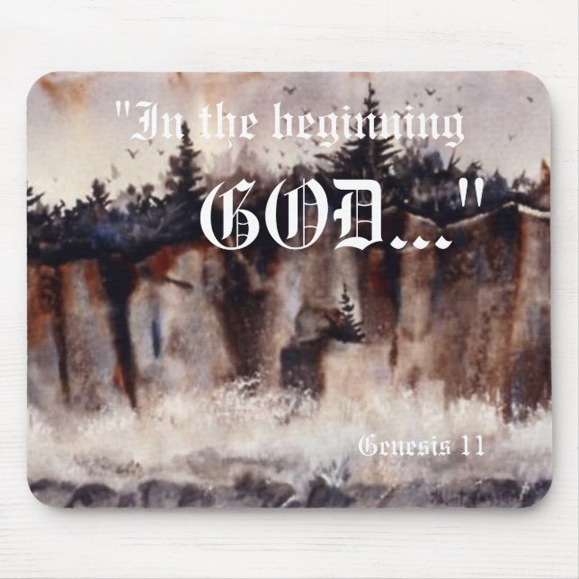 Genesis 1:1 Mousepad Musmatta (Framsidan)