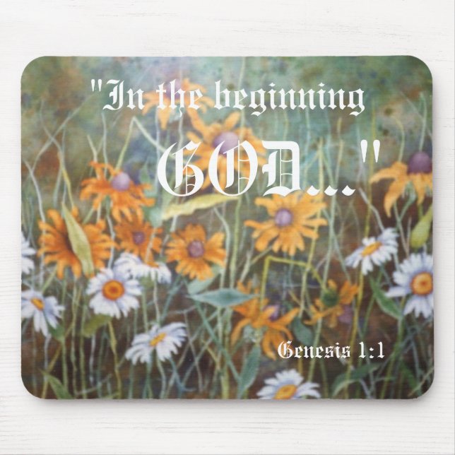 Genesis 1:1 Mousepad Musmatta (Framsidan)