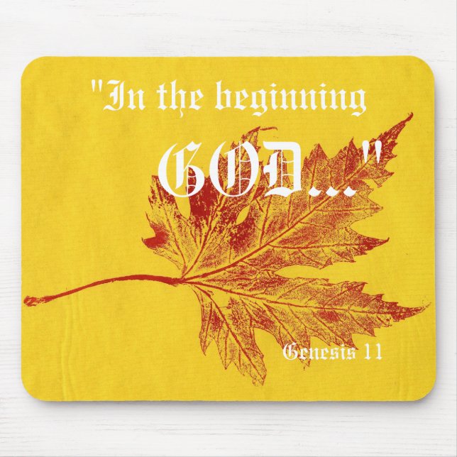 Genesis 1:1 Mousepad Musmatta (Framsidan)