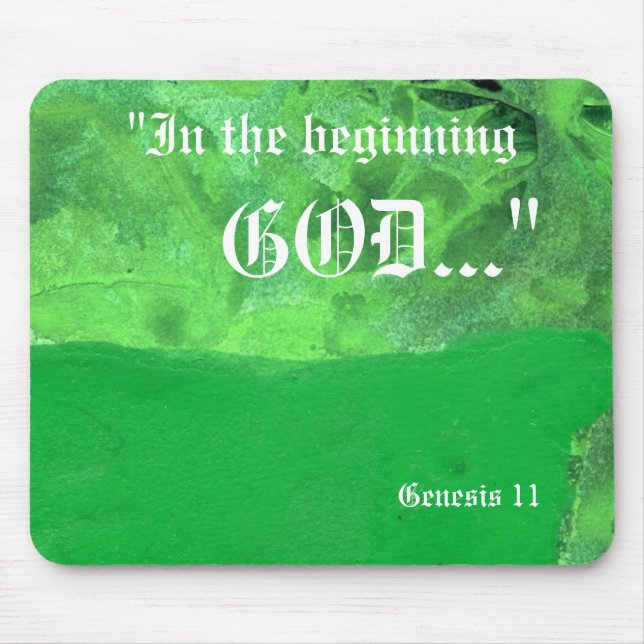 Genesis 1:1 Mousepad Musmatta (Framsidan)