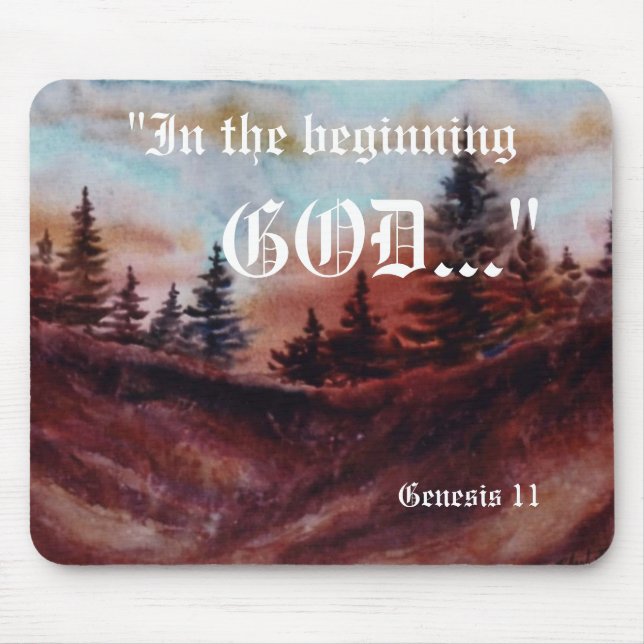 Genesis 1:1 Mousepad Musmatta (Framsidan)