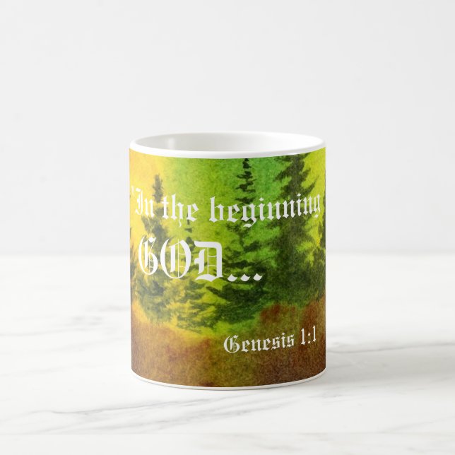 Genesis 1:1 Mugg (Center)