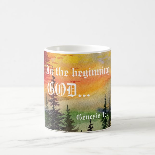 Genesis 1:1 Mugg (Center)