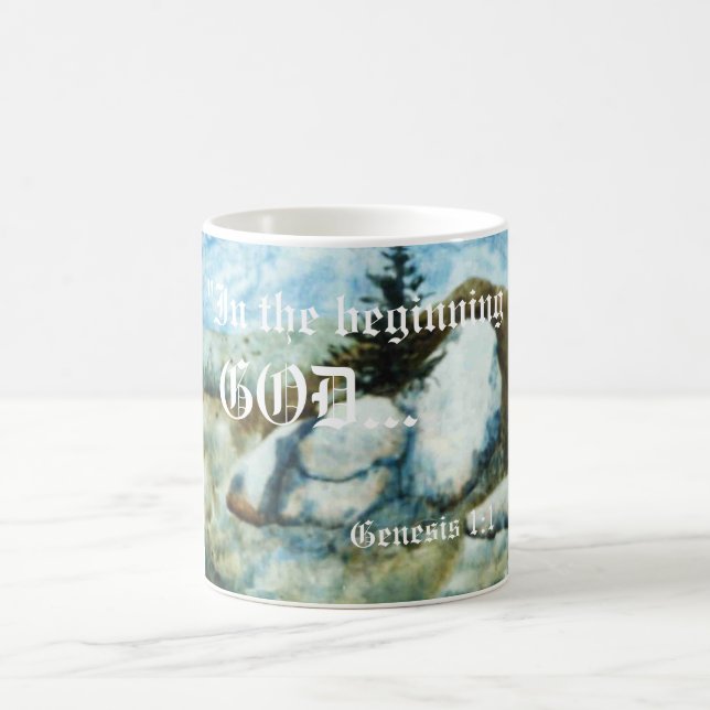 Genesis 1:1 Mugg (Center)