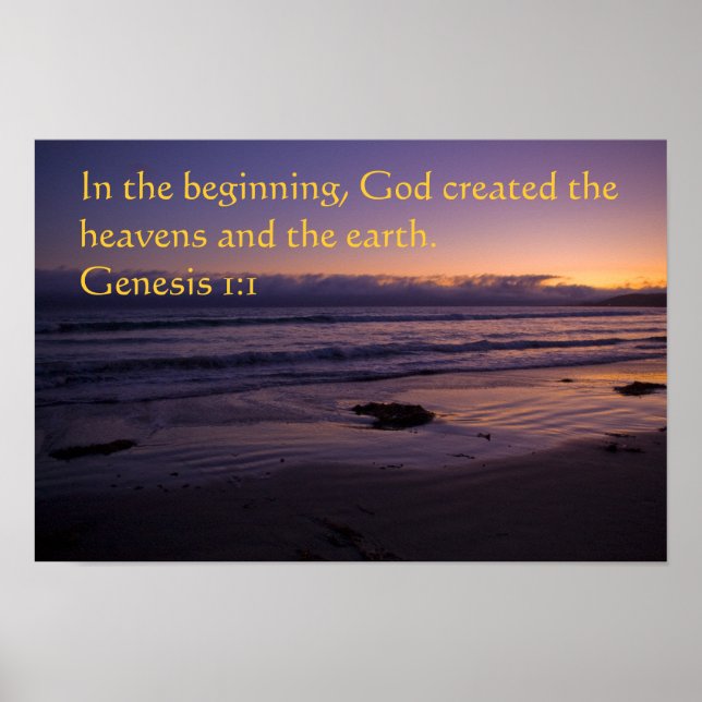 Genesis 1:1 poster (Framsidan)