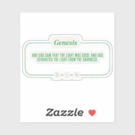 Genesis 1:4 klistermärken