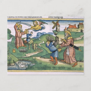 Genesis 21 1-14 Abrahams erbjudande till Isaac, fö Vykort
