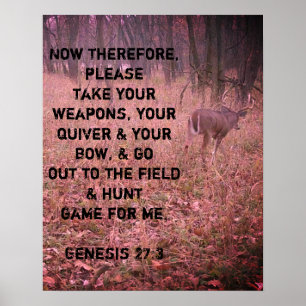 Genesis 27:3 Buck-Poster Poster