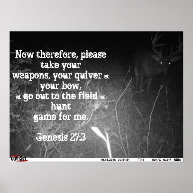 Genesis 27:3 Poster av bilkamera, monster Buck (Framsidan)