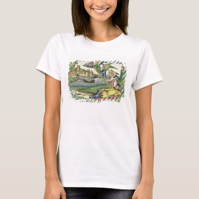 Genesis 28 10 Jacob's Ladder, från Nürnberg T Shirt (Framsida)