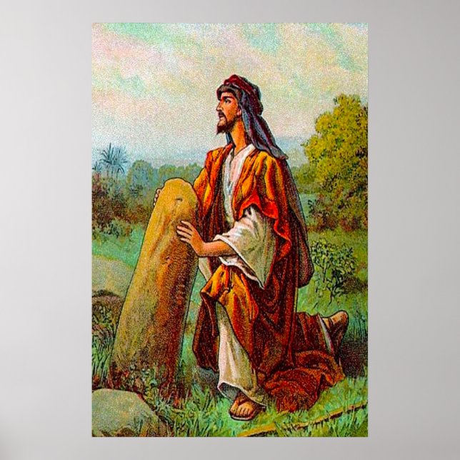 Genesis 28 Jacob Har en dröm från Gud poster (Framsidan)