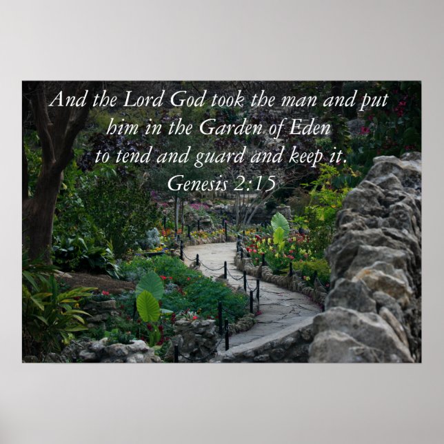 Genesis 2:15 poster (Framsidan)
