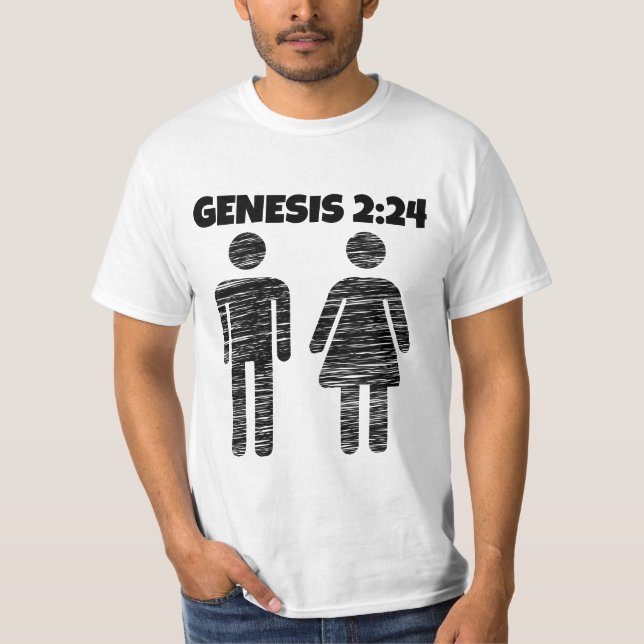 GENESIS 2:24 GIFTERMÅL T-SHIRTS (Framsida)