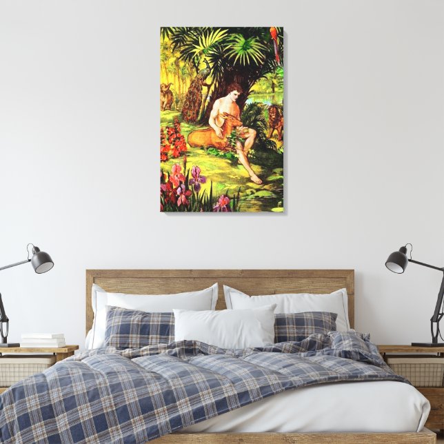 Genesis 2 Gud Skapar den Första Mannen Canvas (Insitu (sovrum))