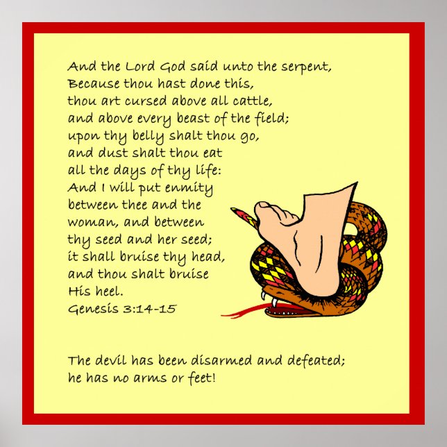 Genesis 3:14-15 poster (Framsidan)