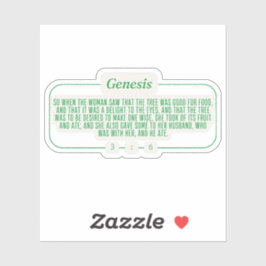 Genesis 3:6 klistermärken