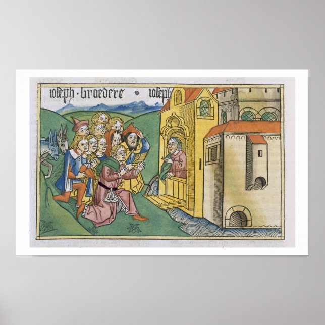 Genesis 42 1-5 Joseph's bröder anländer till Egypt Poster (Framsidan)