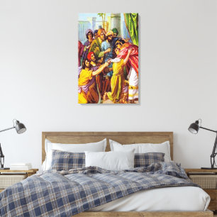 Genesis 45 Joseph Tells som han är canvas