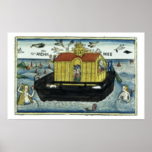 Genesis 6:11-24 Noahs Ark, från Nürnberg Bib Poster
