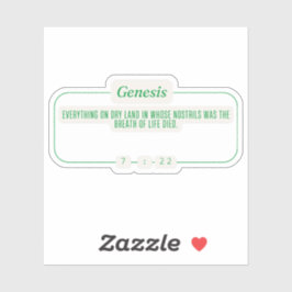 Genesis 7:22 klistermärken