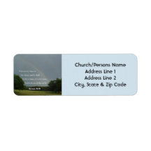 Genesis 9:13 Regnbåge Returetiketter