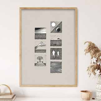 Genesis Art, Days of Creation, In the beginning, Poster