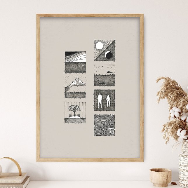 Genesis Art, Days of Creation, In the beginning,  Poster (Skapare uppladdad)