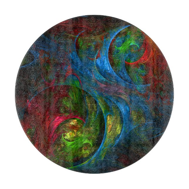 Genesis Blue Abstrakt Art Circle (Framsidan)