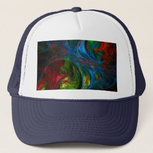 Genesis Blue Abstrakt Art Hat Keps
