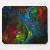 Genesis Blue Abstrakt Art Mousepad