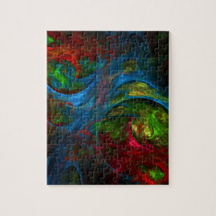 Genesis Blue Abstrakt Art Pussel