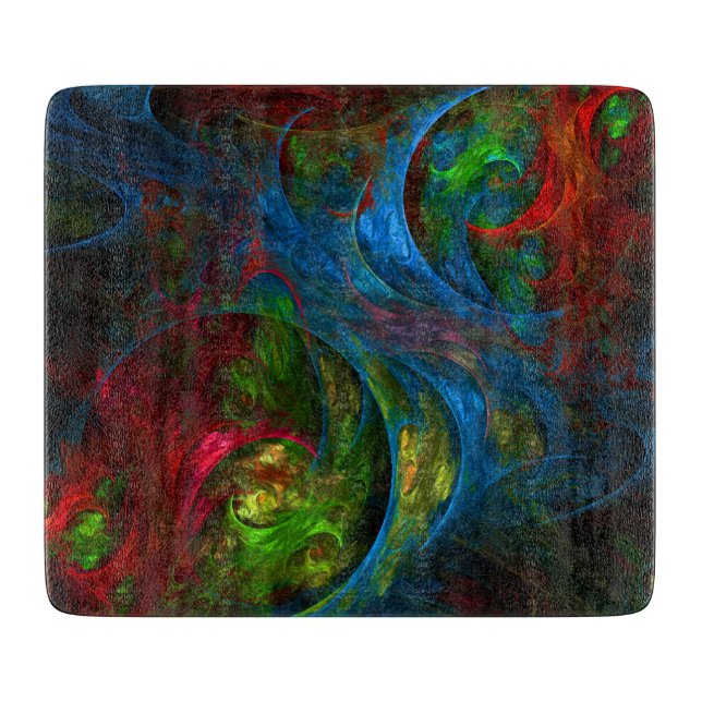 Genesis Blue Abstrakt Art Rectangle (Framsidan)