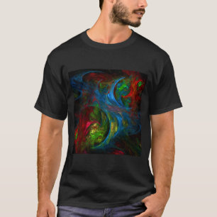 Genesis Blue Abstrakt Art Tee Shirt