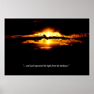 Genesis Collection-"skilt ljus från mörker" Poster