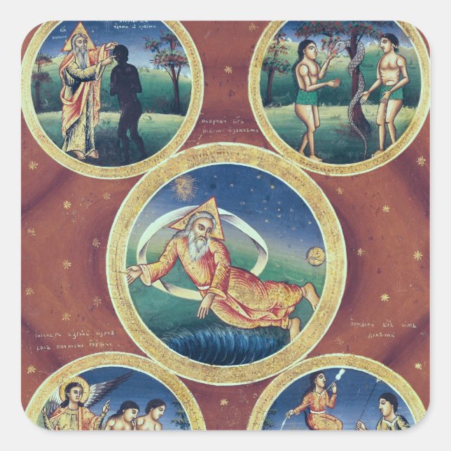 Genesis Fyrkantigt Klistermärke (Framsida)