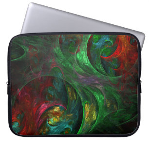 Genesis Green Abstrakt Konst Datorfodral