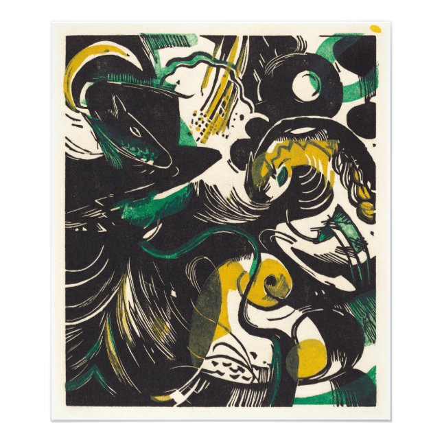 Genesis II (Schopfungsgeschichte II) (1914) Fototryck (Framsidan)