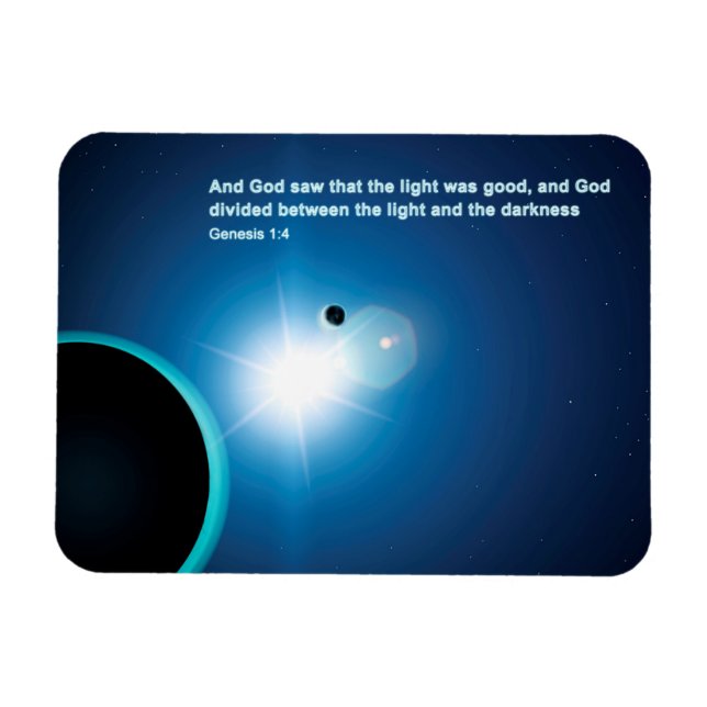 Genesis - ljus och mörker magnet (Horisontell)