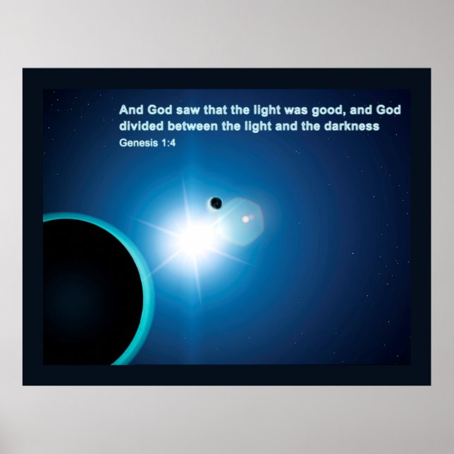 Genesis - ljus och mörker poster (Framsidan)