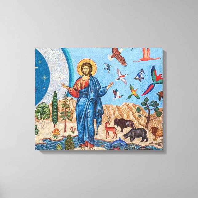 Genesis mosaic Premium Wrapped Canvas (glans) (Framsida)