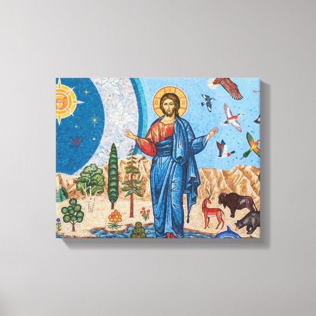 Genesis-mosaik Premium-lindrulleinad Canvas (Glans (Framsida)