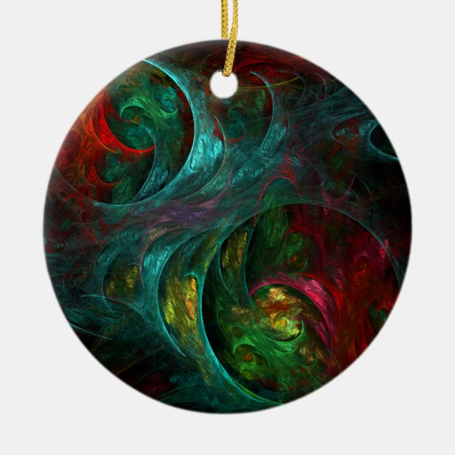 Genesis Nova Abstrakt Art Circle Ornament (Framsidan)