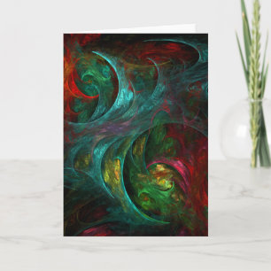 Genesis Nova Abstrakt Art Greeting Card Kort