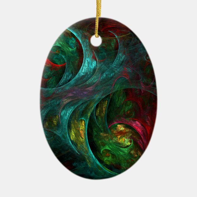 Genesis Nova Abstrakt Art Oval Ornament (Framsidan)