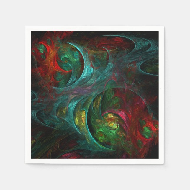 Genesis Nova Abstrakt Art Pappersservett (Framsidan)