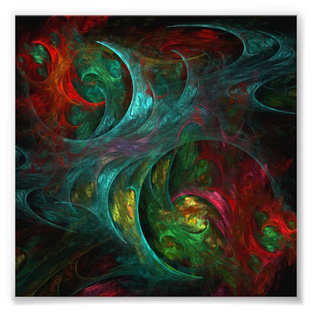 Genesis Nova Abstrakt Art Photo Print Fototryck (Framsidan)